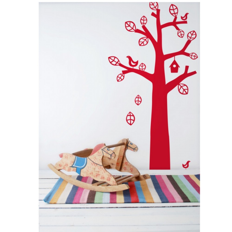 FERM LIVING Wallsticker Bird Tree