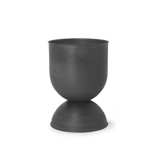 FERM LIVING Hourglass Pot small black