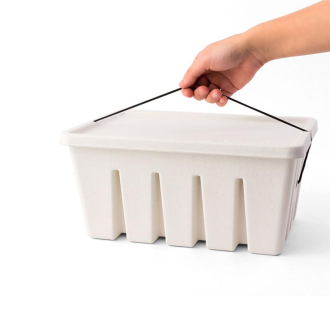MIDORI Paper Pulp Tool Box Aufbewahrungsbox white