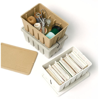 MIDORI Paper Pulp Tool Box Aufbewahrungsbox white
