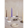 OYOY Savi Marble Candle Holder small offwhite