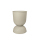 - sold - FERM LIVING Hourglass Pot small cashmere