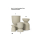 - sold - FERM LIVING Hourglass Pot small cashmere