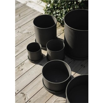 DBKD Plant Pot large black 2er Set