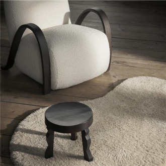 FERM LIVING Faye Stool dark stained