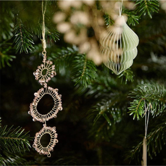 BUNGALOW Beaded Ornament Hoops Mio