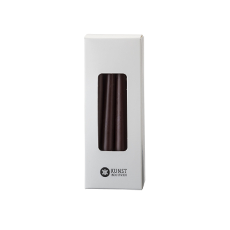 KUNSTINDUSTRIEN Baumkerzen 12er Set chocolate brown