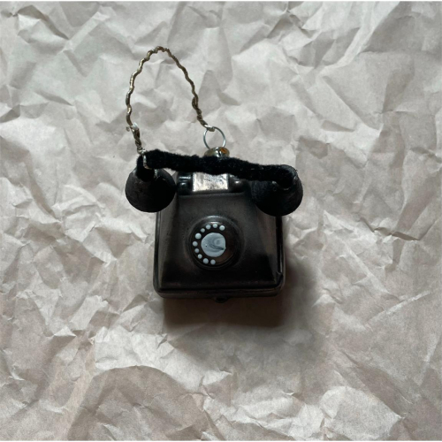 Nostalgischer Christbaumschmuck Telefon