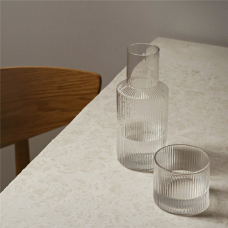 FERM LIVING Ripple Karaffe+Glas Set small