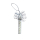 NYNNE ROSENVINGE Christmas Candle Ice Pearls Baumschmuck Kerze bestickt mit Perlen cremweiß silber