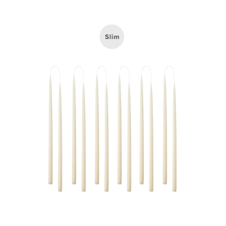 KUNSTINDUSTRIEN Slim Candles 12er Set offwhite...