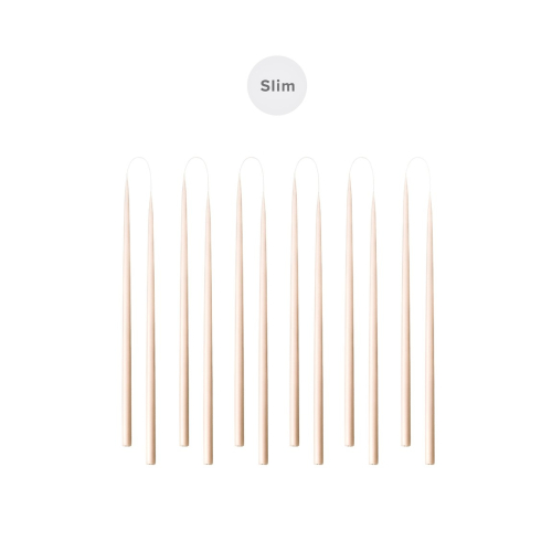 KUNSTINDUSTRIEN Slim Candles 12er Set nude Geschenkbox 1,3 x 28cm