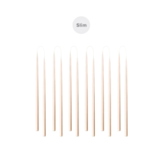 KUNSTINDUSTRIEN Slim Candles 12er Set nude Geschenkbox...