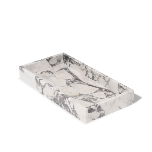 stoned amsterdam marmor tablett rechteckig 20x40 aus calacatta marmor