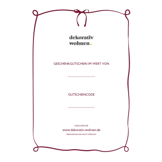 DEKORATIV WOHNEN Geschenkgutschein Weihnachtsmotiv digital