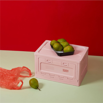 STUDIO ABOUT Klappbox mit Deckel medium rose