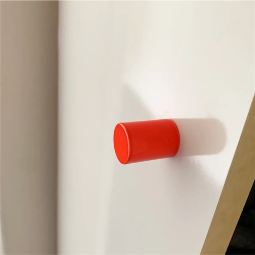 KOLOR Möbelknopf 02 neon rot