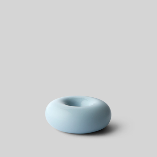 Studio About Bob Candleholder small light blue Kerzenhalter in Donutform hellblau