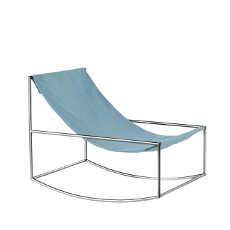 VALERIE OBJECTS Rocking Chair stainless steel light blue
