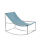 VALERIE OBJECTS Rocking Chair stainless steel light blue