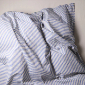 SUITE702 Bettbezug Bio-Baumwolle gestreift 135x200 cm