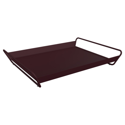 FERMOB Tablett mit Griffen Alto 53 x 38,5 cm schwarzkirsche