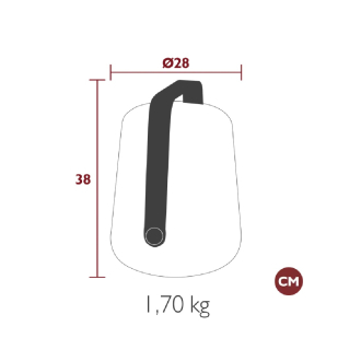 FERMOB Balad² Lampe 38cm