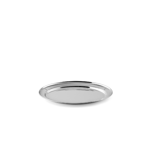 KARL WEIS Servierplatte Edelstahl oval 25 cm