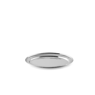 KARL WEIS Servierplatte Edelstahl oval 25 cm