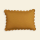 TOMÈTE Kissenbezug Scalloped Linen 30x50 yellow ochre
