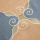 TOMÈTE Volute Linen Placemat powder blue