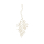 BUNGALOW Baumschmuck Beaded Leaf Gia Pearl