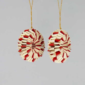 A WORLD OF CRAFT Spin Baumschmuck 2er Set